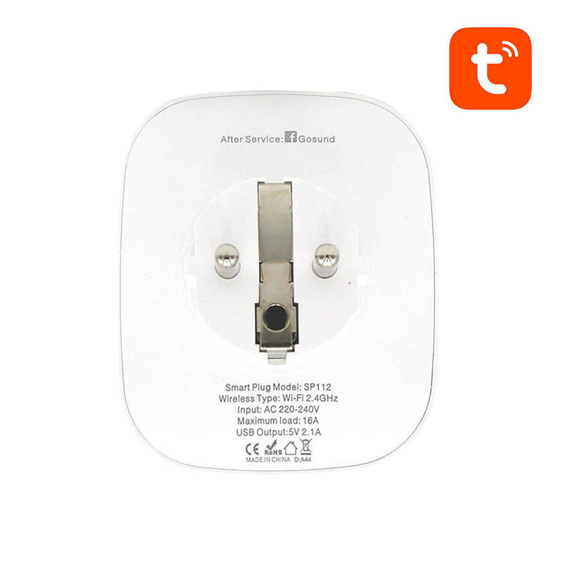 Priză inteligentă Gosund SP112 WiFi  2xUSB, 16A, Tuya