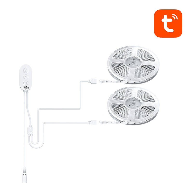 NiteBird SL3 – Bandă LED inteligentă WiFi 10m (2x5m), Tuya