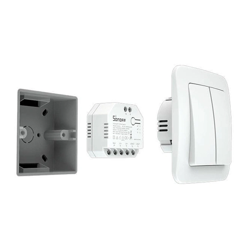 Sonoff Dual R3 – Releu Wi‑Fi dublu cu contorizare consum, 10A, mod motor