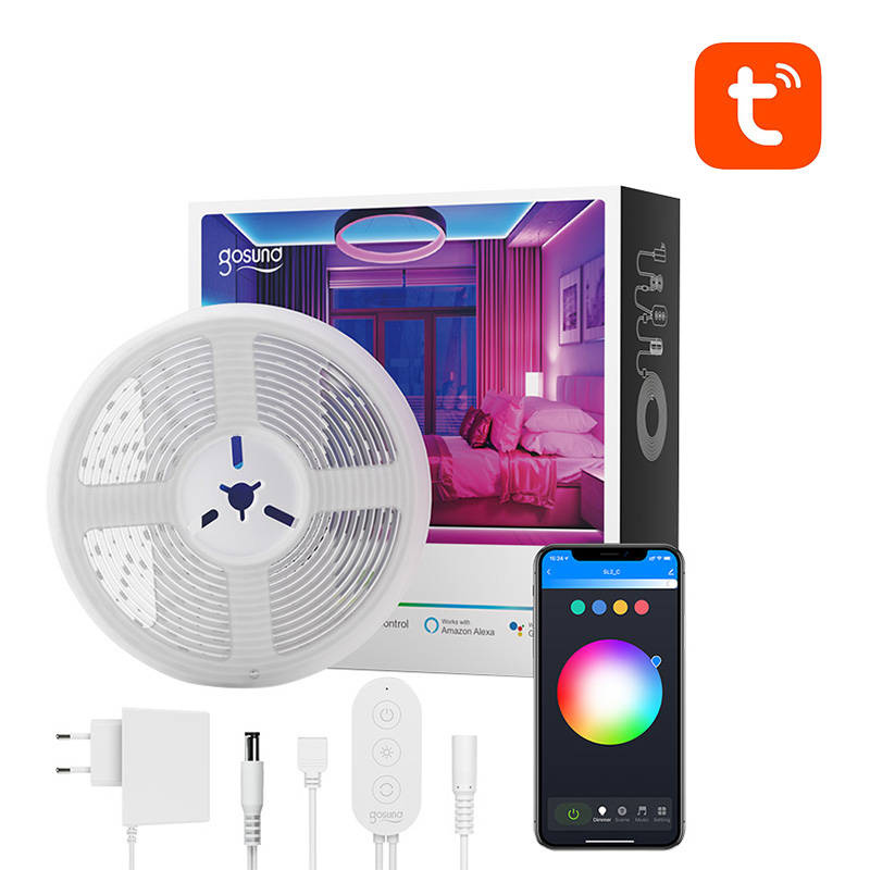 Bandă LED inteligentă Gosund SL2 (5m), Tuya