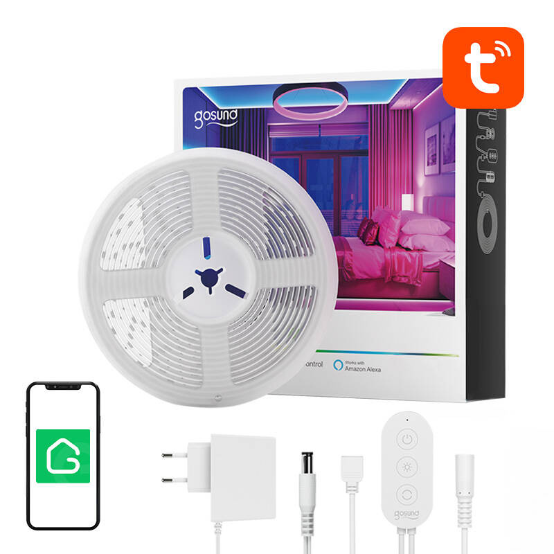 Bandă LED inteligentă Gosund SL2 (5m), Tuya