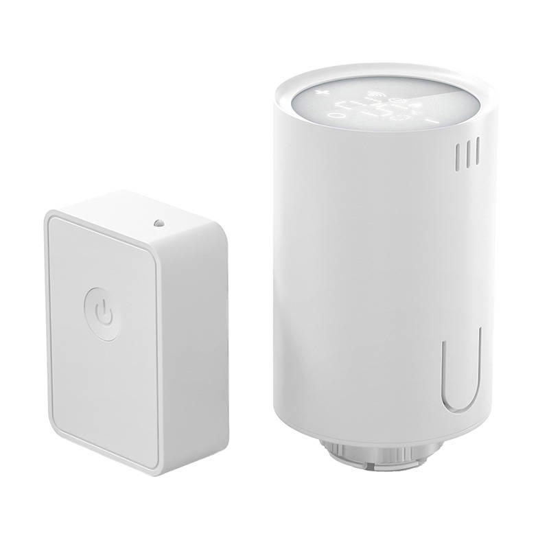 Meross MTS150HHK – Kit cap termostat calorifer, Wi‑Fi cu hub, HomeKit, detectare fereastră deschisă, programări inteligente