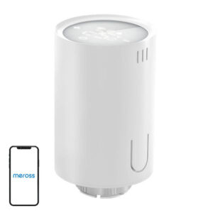 Meross MTS150HK – Cap termostat smart WiFi pentru calorifer, programare, detectare fereastră, necesită hub