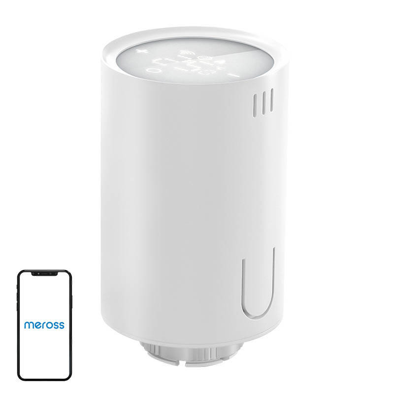 Meross MTS150HK – Cap termostat smart WiFi pentru calorifer, programare, detectare fereastră, necesită hub