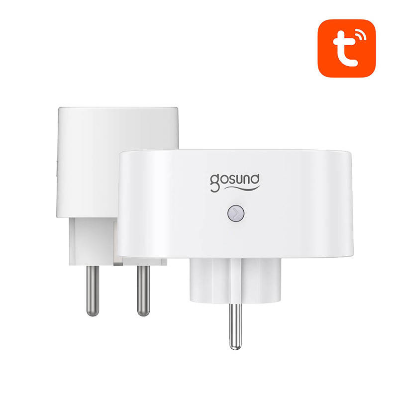 Gosund SP211 priză inteligentă WiFi dublă, 2 bucăți 3500W (pachet de două) Tuya