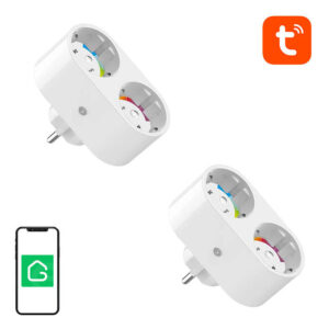 Gosund SP211 priză inteligentă WiFi dublă, 2 bucăți 3500W (pachet de două) Tuya