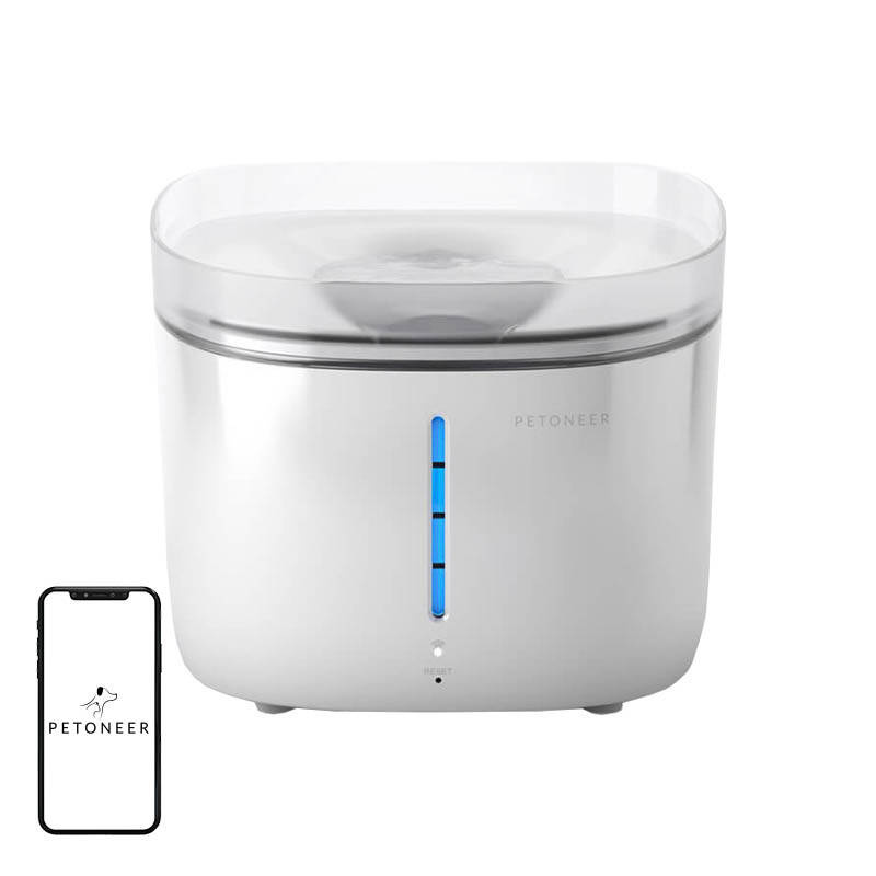 Petoneer Fresco Ultra – Fântână smart pentru animale, filtrare avansată, control prin aplicație, silențioasă