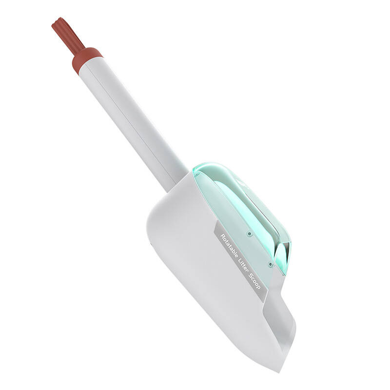 Paletă rotativă Cheerble – design ergonomic, ABS + PC, mâner silicon antialunecare, pentru curățarea litierei