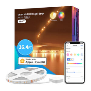 Meross MSL320 – Bandă LED RGB Wi‑Fi 10m 2x5 m, HomeKit, lumină albă reglabilă 2700–6500 K