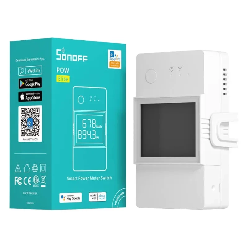 Releu Wi-Fi cu funcție de măsurare a curentului Sonoff POWR316D POW Elite