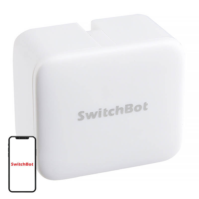 SwitchBot S1 – declanșator buton mecanic Smart Home, control Bluetooth, montare rapidă, culoare albă