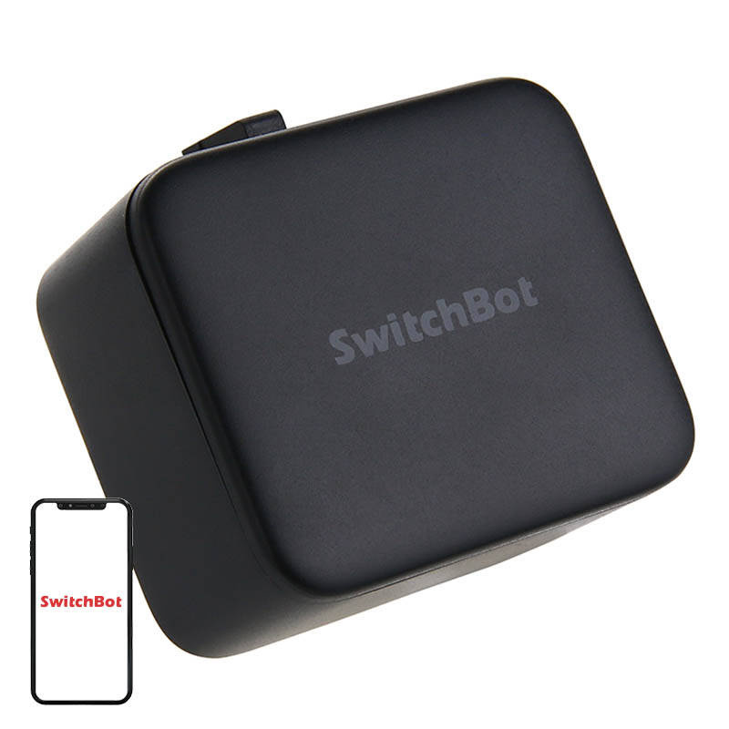SwitchBot S1 – declanșator buton mecanic Smart Home, control Bluetooth, montare rapidă, culoare neagră