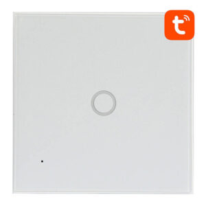 NEO NAS-SC01WE – Întrerupător smart WiFi pentru lumină, 1 canal, panou din sticlă, protecție IP66