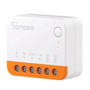 Sonoff MINIR4 – Mini releu Wi-Fi smart, ESP32, 10A 2400 W, compatibil Alexa și Google Assistant