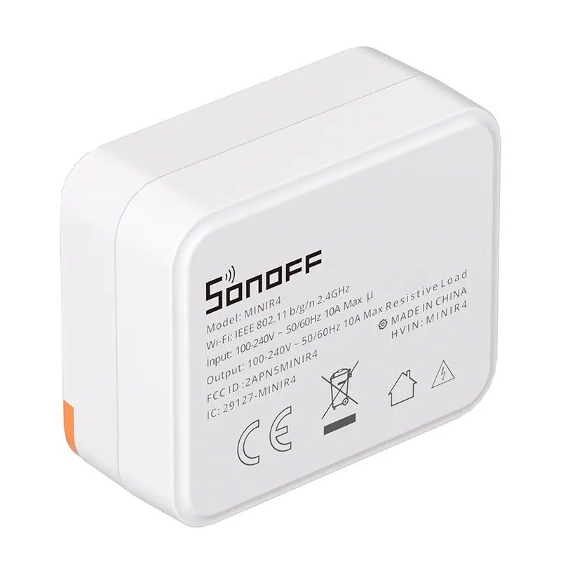 Sonoff MINIR4 – Mini releu Wi-Fi smart, ESP32, 10A 2400 W, compatibil Alexa și Google Assistant