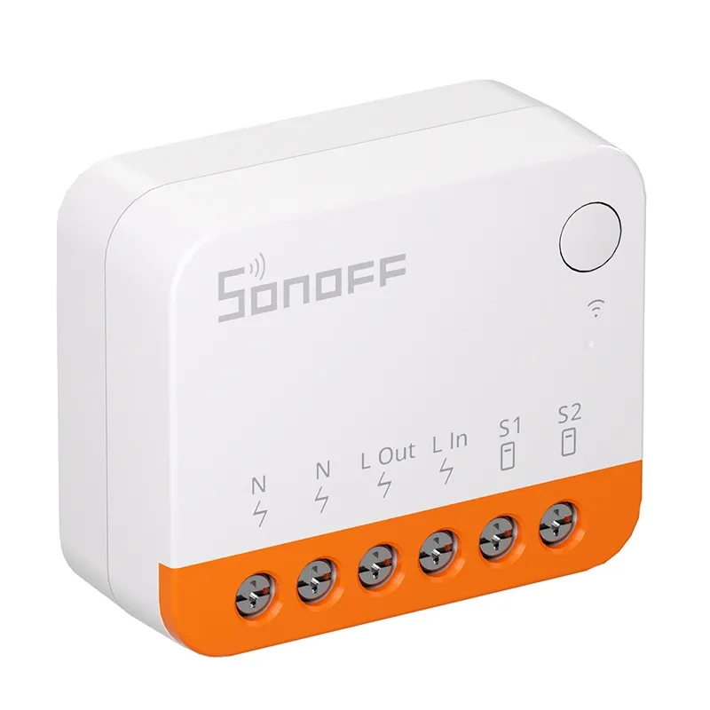 Sonoff MINIR4 – Mini releu Wi-Fi smart, ESP32, 10A 2400 W, compatibil Alexa și Google Assistant