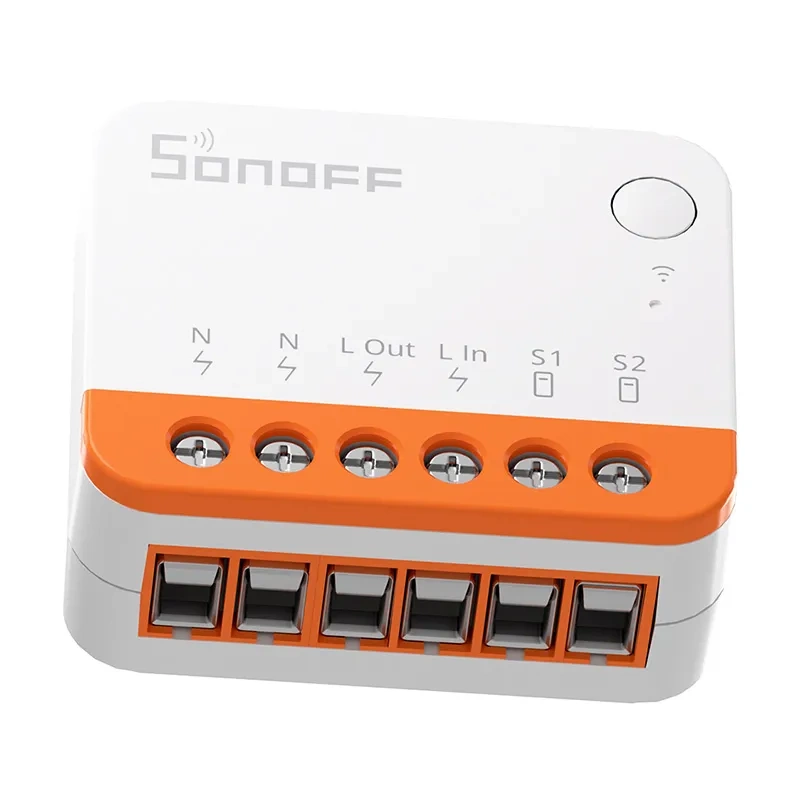 Sonoff MINIR4 – Mini releu Wi-Fi smart, ESP32, 10A 2400 W, compatibil Alexa și Google Assistant