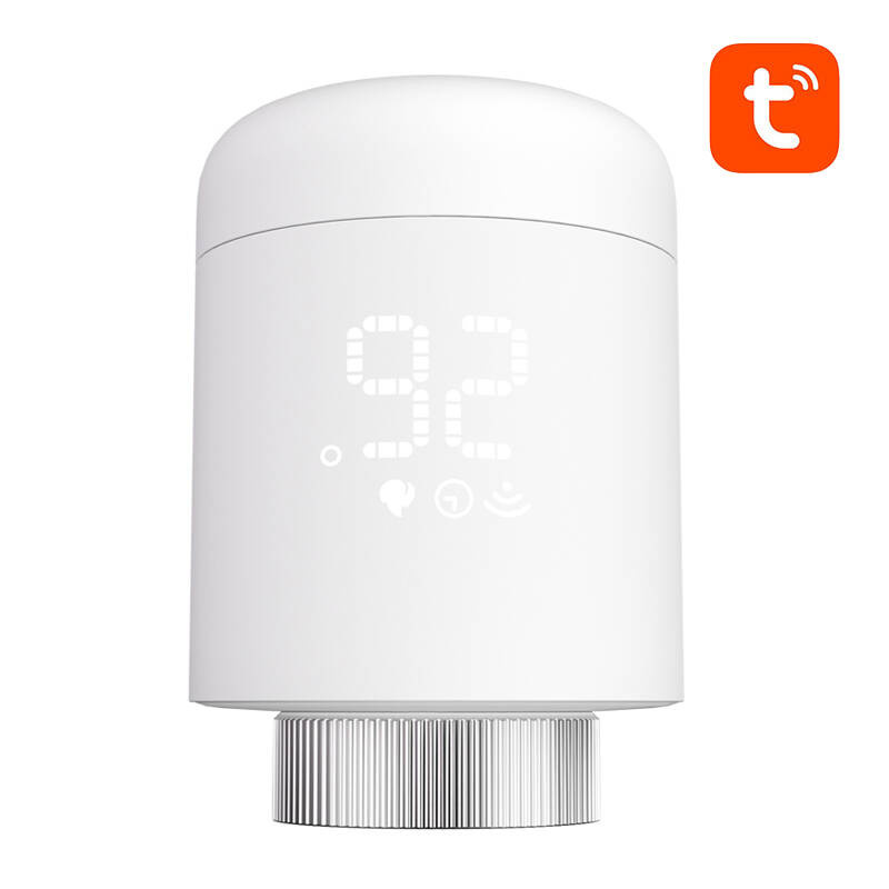 Cap termostatic smart ZigBee Avatto TRV16, pentru calorifer, M30x1,5 mm, alimentare pe baterii, Tuya
