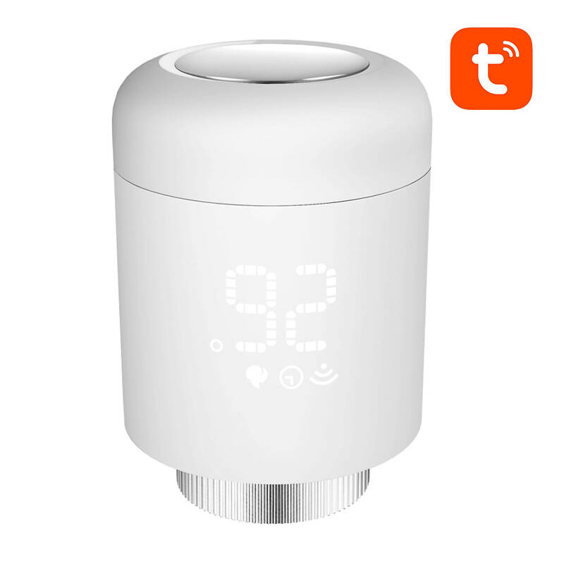Cap termostatic smart ZigBee Avatto TRV16, pentru calorifer, M30x1,5 mm, alimentare pe baterii, Tuya
