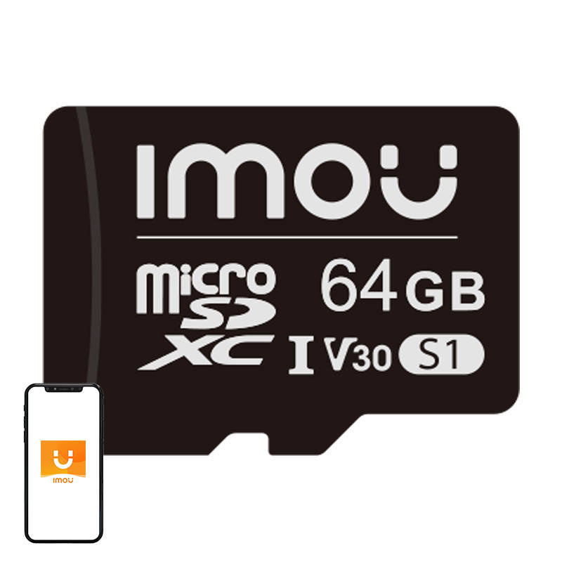 IMOU ST2-64-S1 – Card de memorie microSD 64GB UHS-I SDXC, citire 95MB/s, scriere 38MB/s