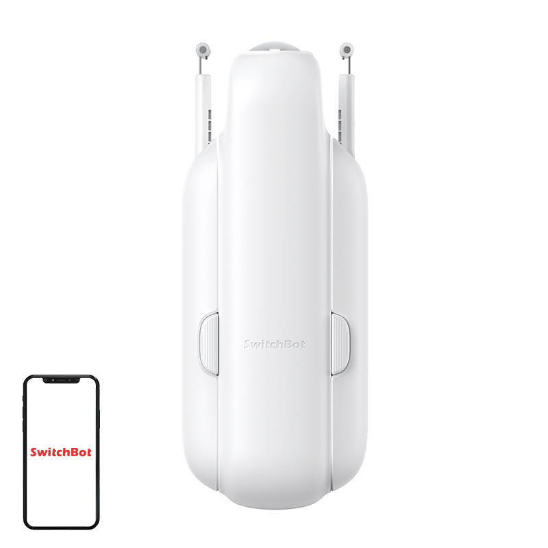 SwitchBot U Rail 3 – motor smart pentru șină tip U, până la 16 kg, Bluetooth, control vocal, funcționare silențioasă