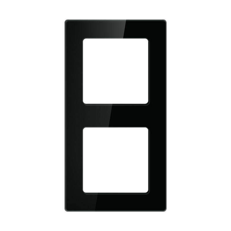Ramă dubla pentru întrerupătoare si prize Avatto N-TS10-Frame-B2, negru