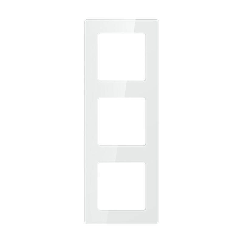 Ramă triplă pentru întrerupătoare și prize Avatto N-TS10-Frame-W3, alb