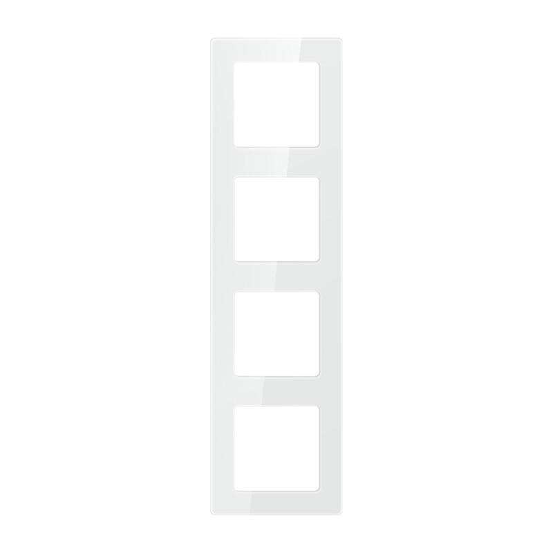 Ramă cvadruplă pentru întrerupătoare și prize Avatto N-TS10-Frame-W4, alb