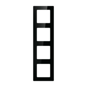 Ramă cvadruplă pentru întrerupătoare și prize Avatto N-TS10-Frame-B4, negru