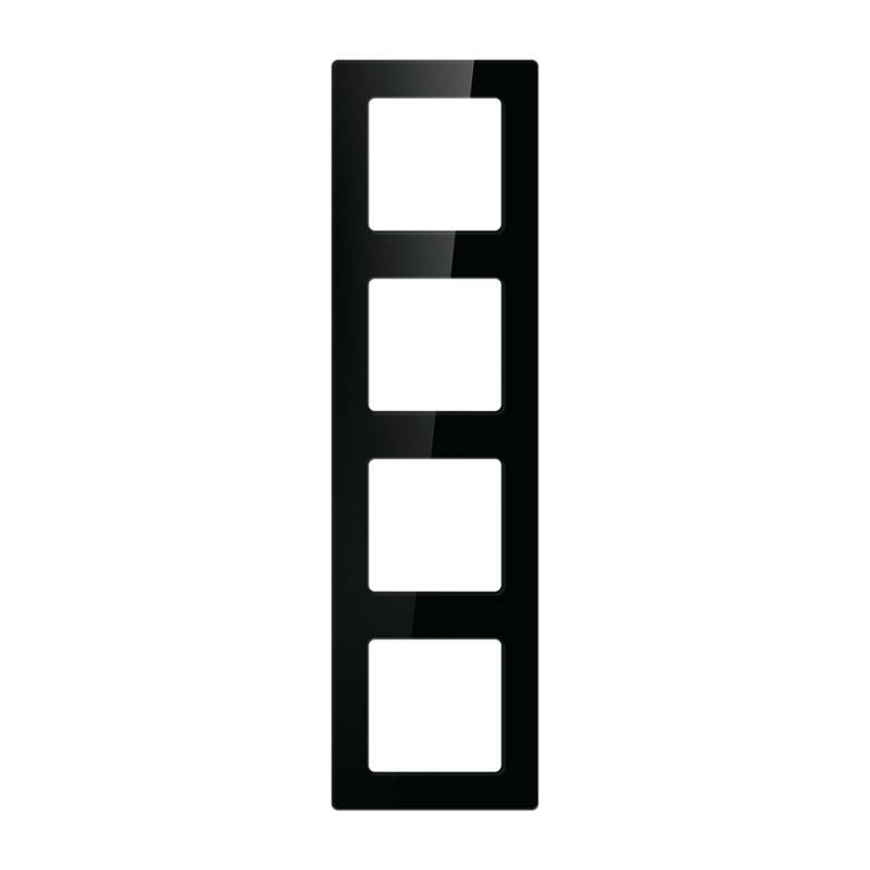 Ramă cvadruplă pentru întrerupătoare și prize Avatto N-TS10-Frame-B4, negru
