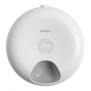 Rojeco RWSQ-07 – Dispenser hrană automat pentru animale cu 6 compartimente, baterie 3600mAh, materiale sigure