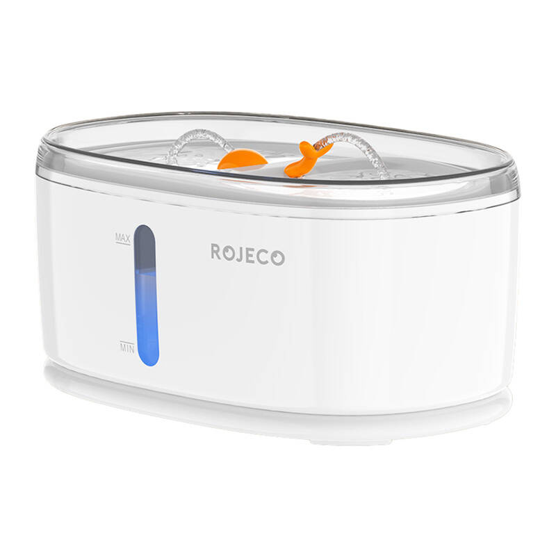 Rojeco RYSJ-13 – Fântână de apă wireless pentru animale de companie, capacitate 2,5L, design compact și silențios