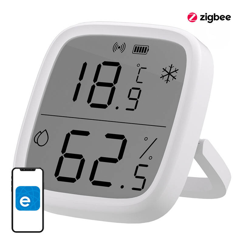 Senzor inteligent ZigBee LCD de temperatură și umiditate Sonoff SNZB-02D