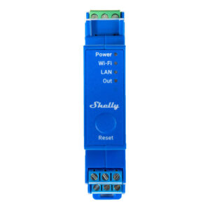 Shelly Pro 1 – Releu inteligent WiFi,LAN pe șină DIN, 1 canal, contacte uscate, 16A
