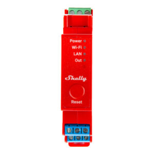 Shelly Pro 1PM – Releu inteligent WiFi pentru șină DIN, 1 canal, 16A, cu monitorizare consum