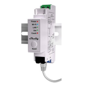 Shelly Pro EM-50 – Contor inteligent de energie monofazat, WiFi, 50A, montaj pe șină DIN