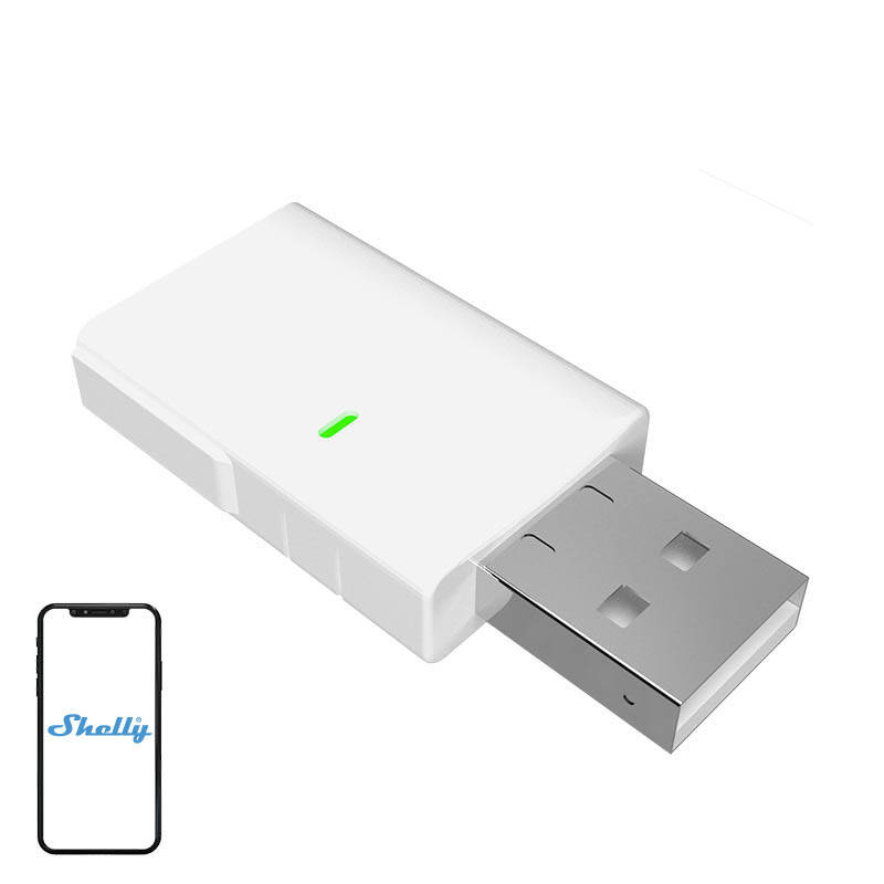 Shelly BLU Gateway – Hub inteligent Bluetooth, WiFi pentru integrarea dispozitivelor Shelly, alb