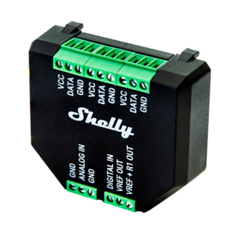 Shelly Plus Add-on – Adaptor pentru senzori externi, compatibil cu Shelly Plus 1/1PM, 2PM și i4/i4DC