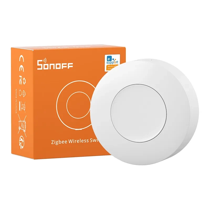 Sonoff SNZB-01P – Buton Zigbee 3.0, 3 acțiuni programabile, baterie CR2477  buton de urgență & control scena smart