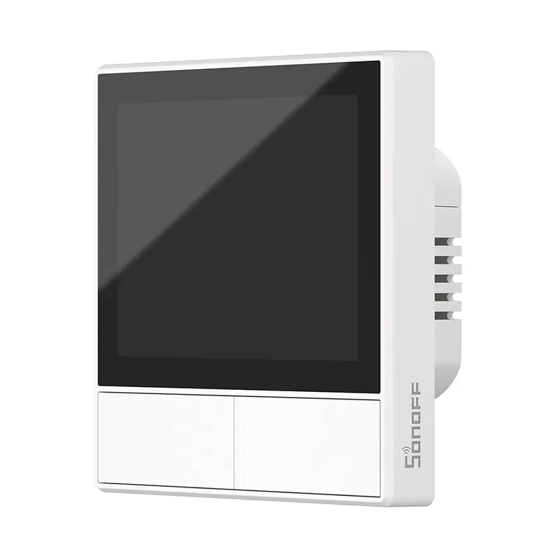 Sonoff NSPanel – Panou de control smart cu touchscreen 3,5″, termostat și două butoane, Wi-Fi și Bluetooth 4.2, Alb