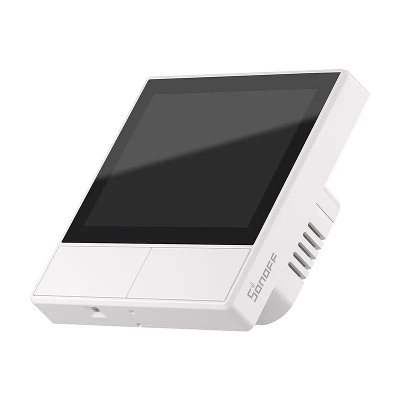 Sonoff NSPanel – Panou de control smart cu touchscreen 3,5″, termostat și două butoane, Wi-Fi și Bluetooth 4.2, Alb