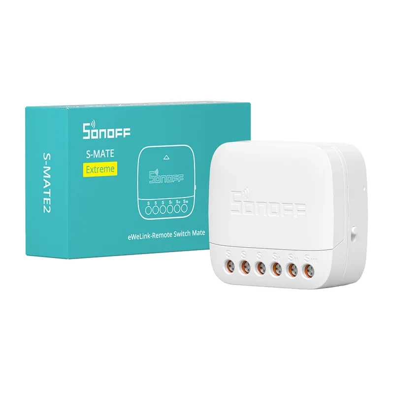 Modul smart pentru întrerupătoare clasice – Sonoff S-MATE2, baterie CR2477 autonomie 5 ani, control LAN, eWeLink-Remote
