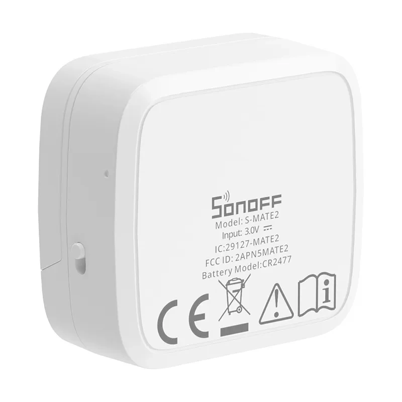 Modul smart pentru întrerupătoare clasice – Sonoff S-MATE2, baterie CR2477 autonomie 5 ani, control LAN, eWeLink-Remote