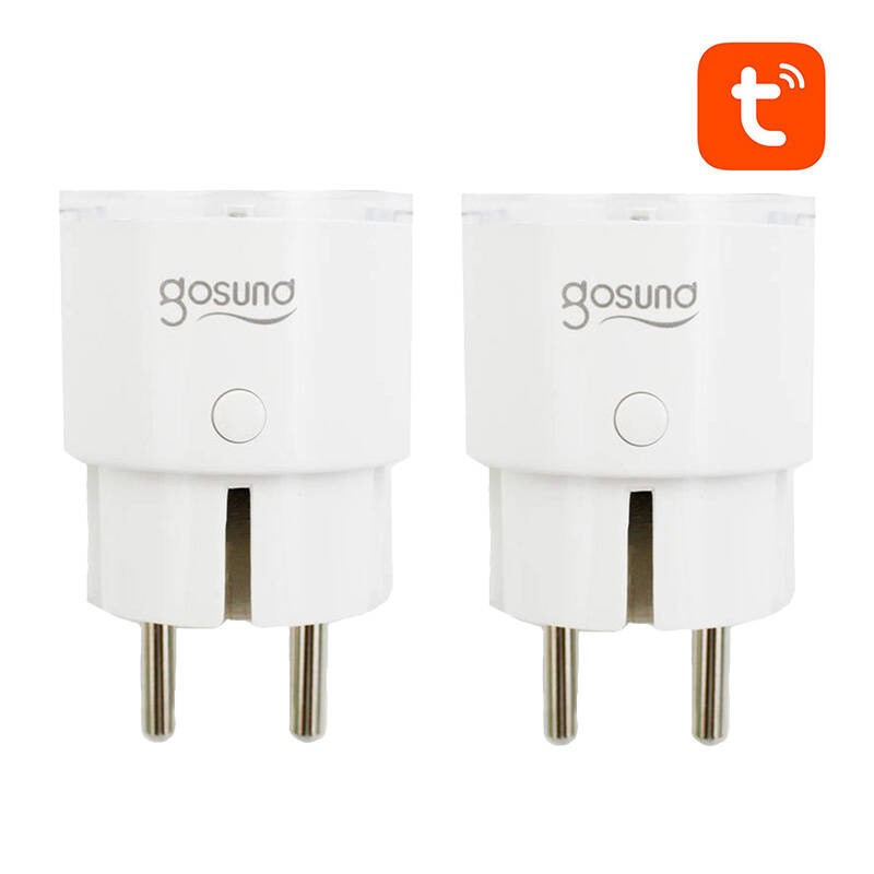 Priză inteligentă WiFi Gosund SP111 3680W 16A, Tuya, pachet de 2 bucăți