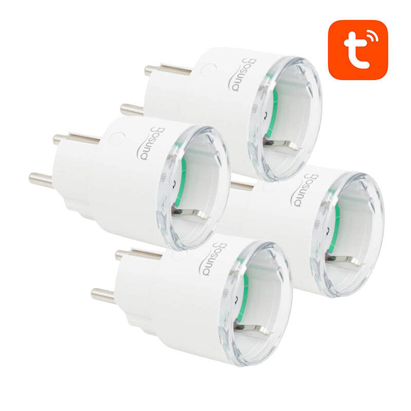 Priză inteligentă WiFi Gosund SP111 3680W 16A, Tuya 4-pack