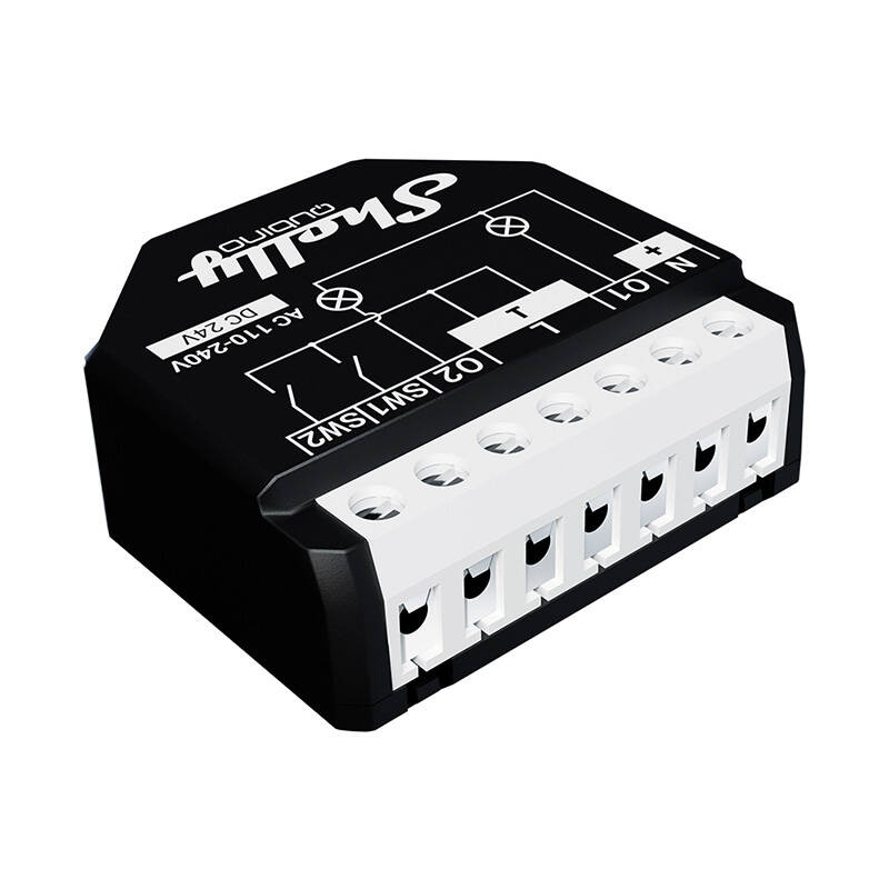 Shelly Qubino Wave 2PM – Releu inteligent Z-Wave, 2 canale, 10A/canal, cu monitorizare consum