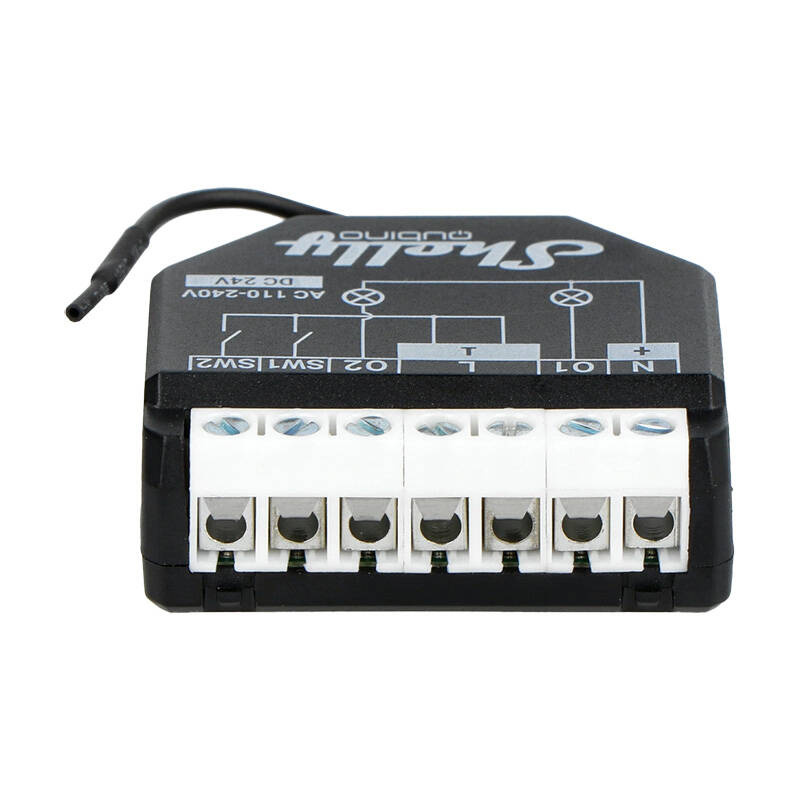 Shelly Qubino Wave 2PM – Releu inteligent Z-Wave, 2 canale, 10A/canal, cu monitorizare consum