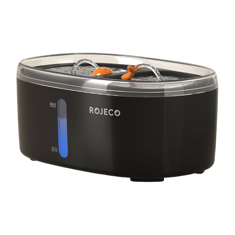 Fântână de apă pentru animale Rojeco 2,5L (negru)