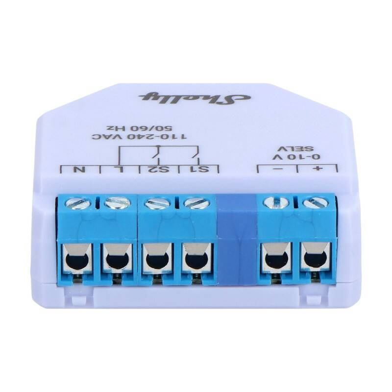 Shelly Plus 0-10V Dimmer – Controler inteligent de iluminat WiFi, 230V, reglare intensitate lumină