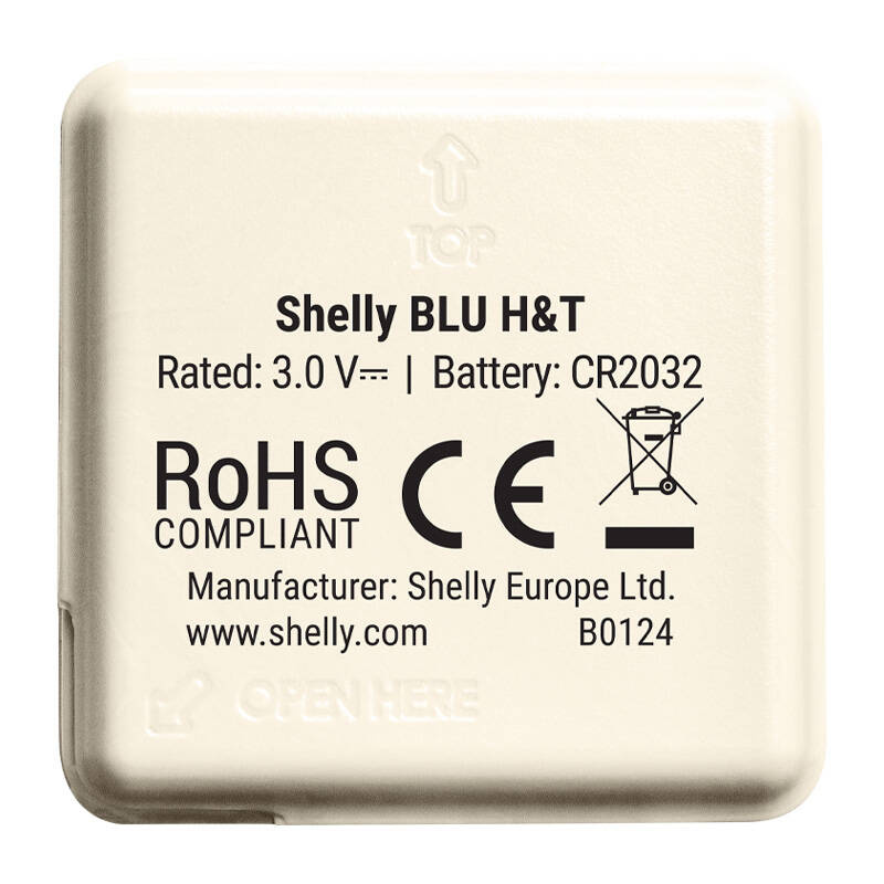 Shelly BLU H&T – Senzor inteligent de temperatură și umiditate Bluetooth,